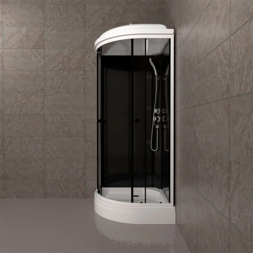 Душевая кабина Triton Нова 88x88 А с прозрачным стеклом и низким поддоном - фото 5