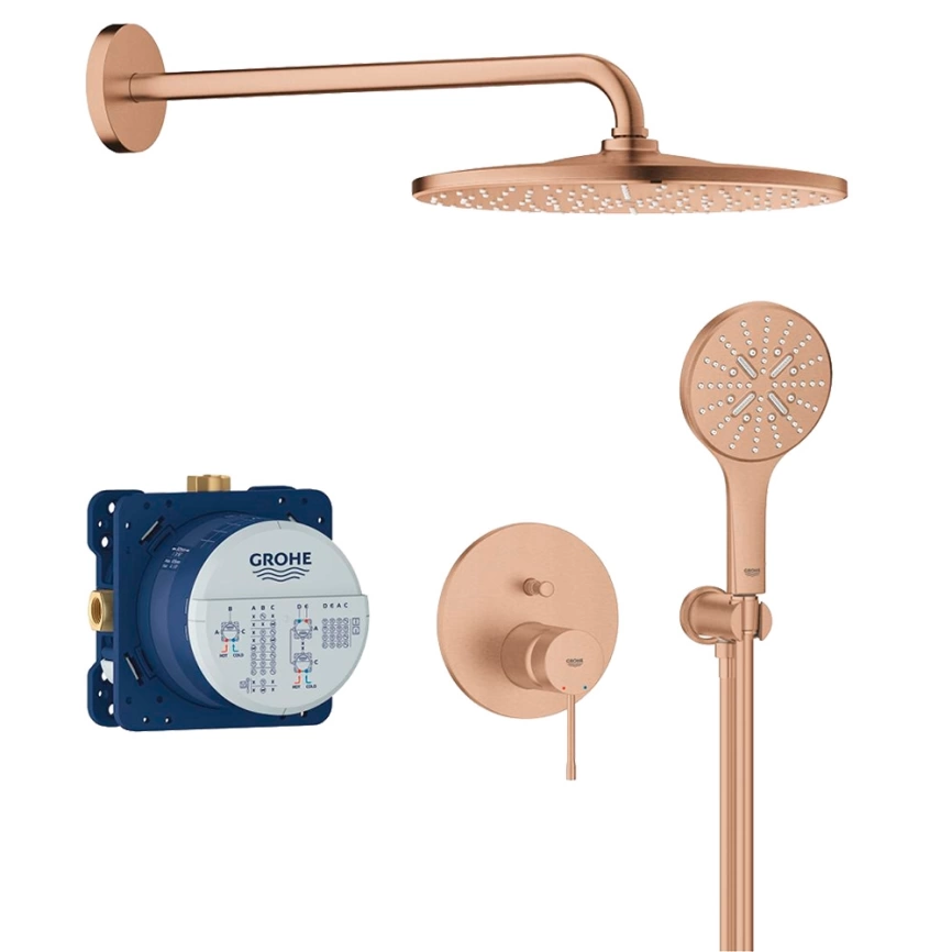 Душевой комплект Grohe Essence 25287DL0 бронза - фото 1