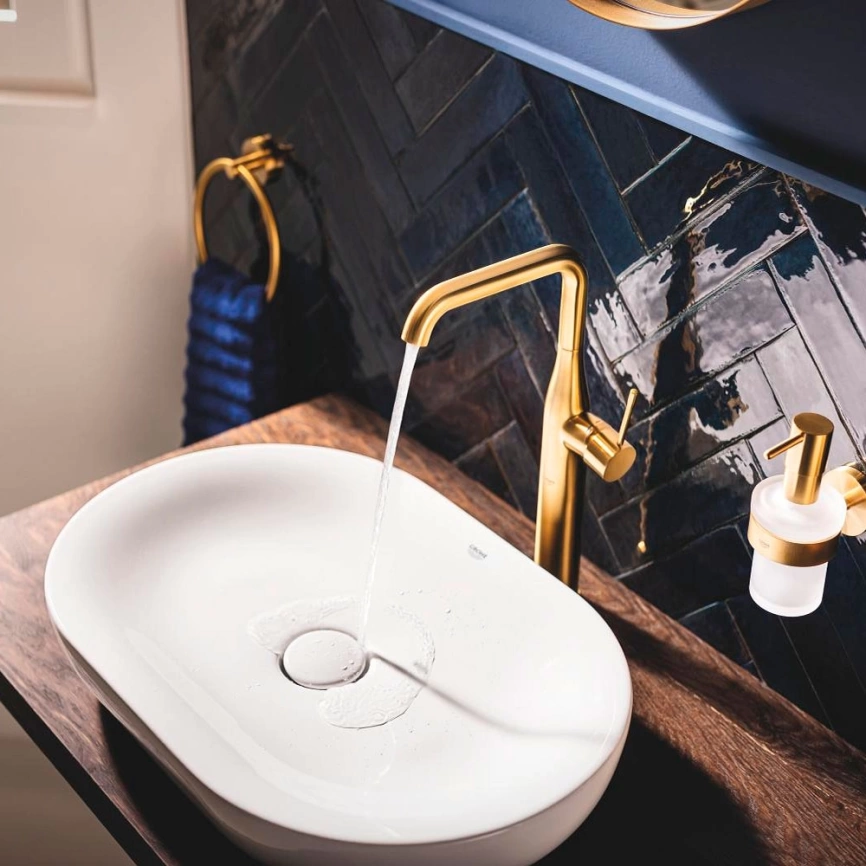 Смеситель для раковины Grohe Essence 32901GN1, золотистый - фото 3