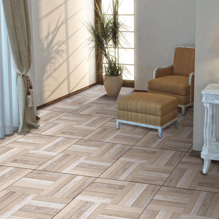 Керамогранит напольный 60x60 Progres Wood NR0355, бежевый - фото 4