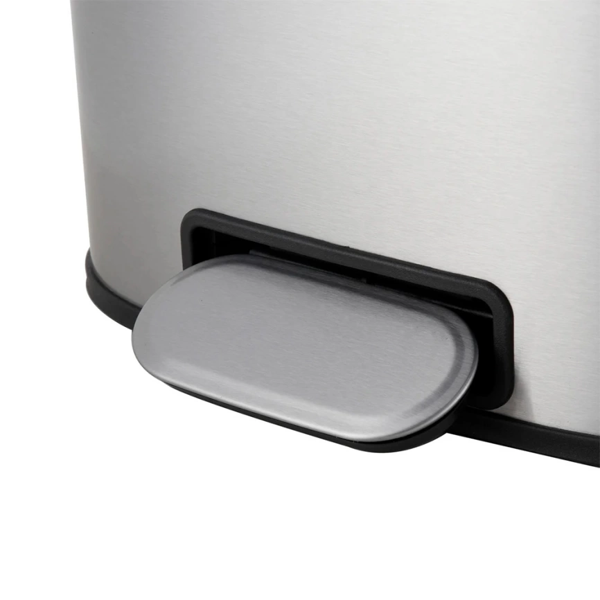 Урна для мусора Breez WB-1012 стальная c крышкой на 12 литров - фото 5