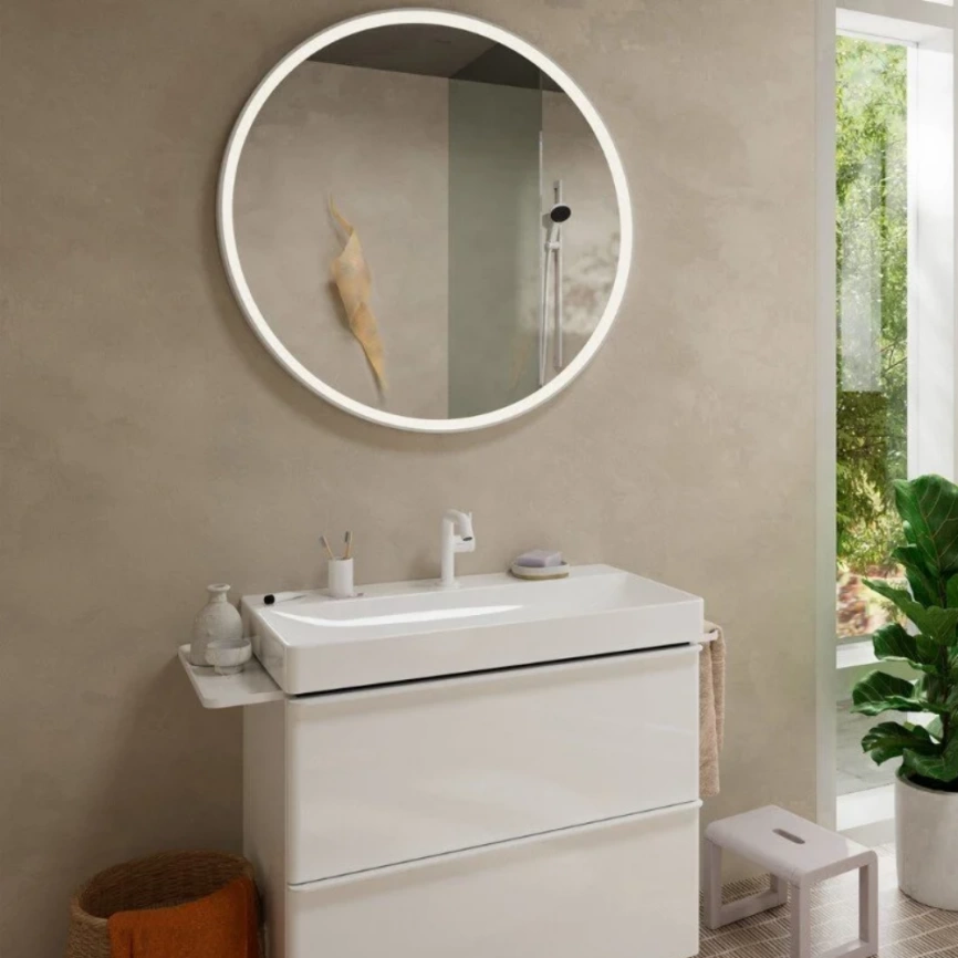 Смеситель для раковины Hansgrohe Tecturis S 73323700, белый - фото 1