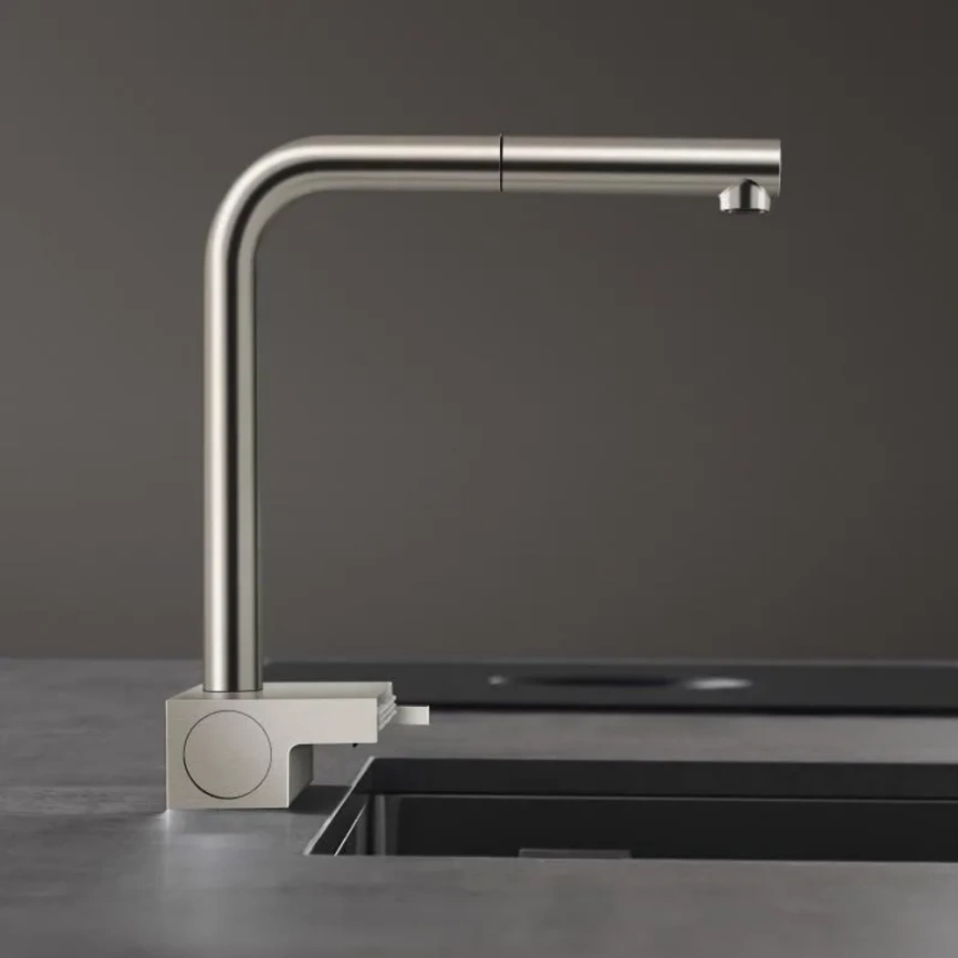 Смеситель для кухни Hansgrohe Aquno Select M81 73836800 с вытяжным душем - фото 2