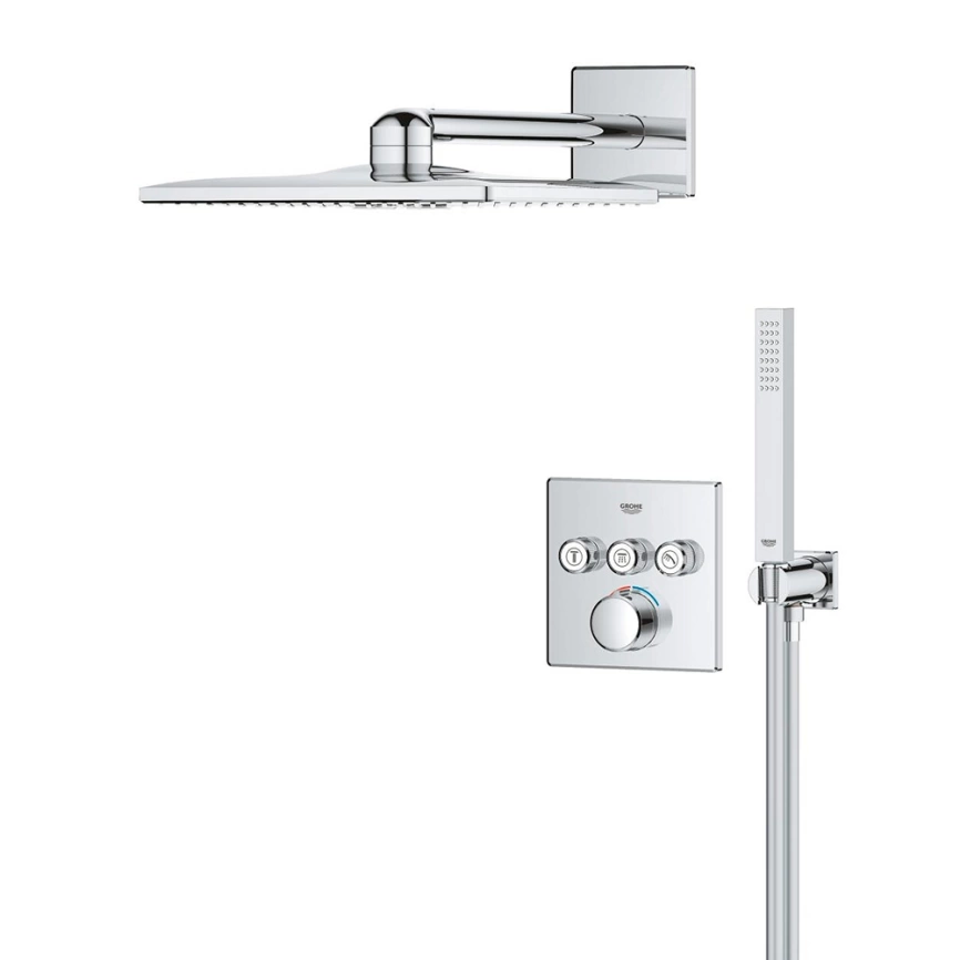 Душевой комплект Grohe Grohtherm SmartControl 34873000 хром с термостатом - фото 3
