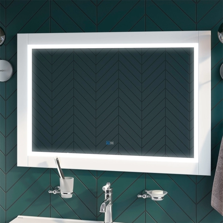 Зеркало навесное Iddis Oxford 100 c термообогревом и Led-подсветкой - фото 1