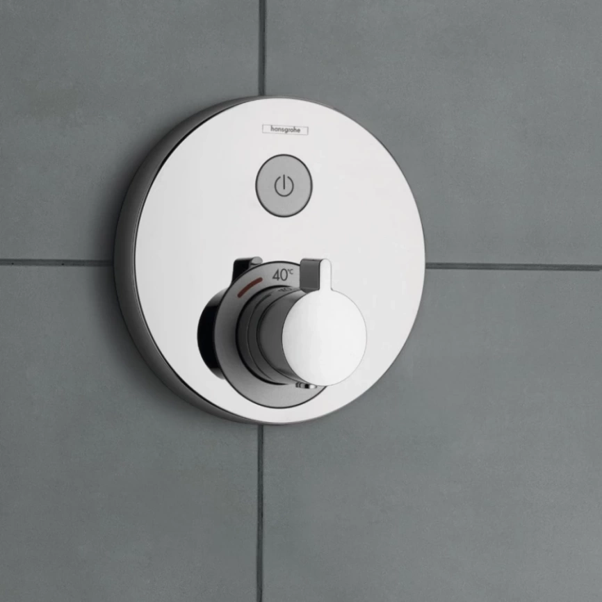 Смеситель для душа Hansgrohe ShowerSelect S 15744000 с термостатом хром - фото 1