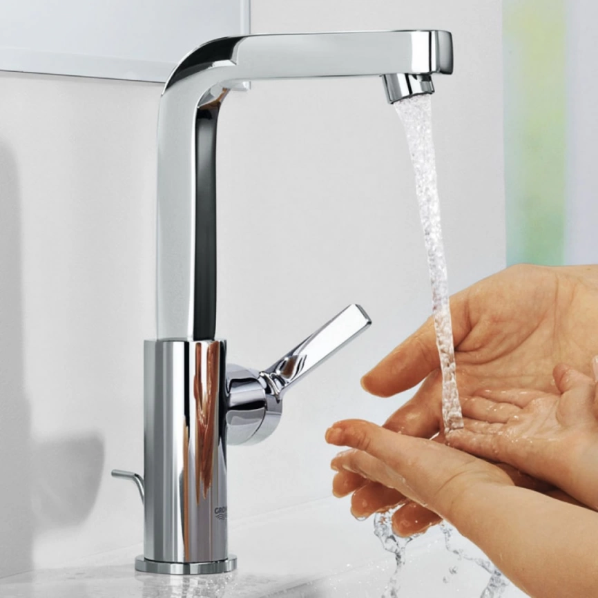 Смеситель для раковины Grohe Lineare 23296000, хром - фото 1