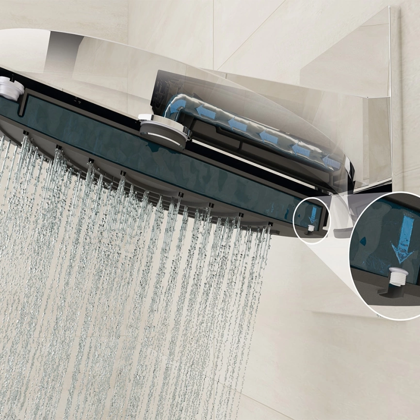 Душевая стойка Hansgrohe Pulsify Showerpipe 24230000 с термостатом хром - фото 2