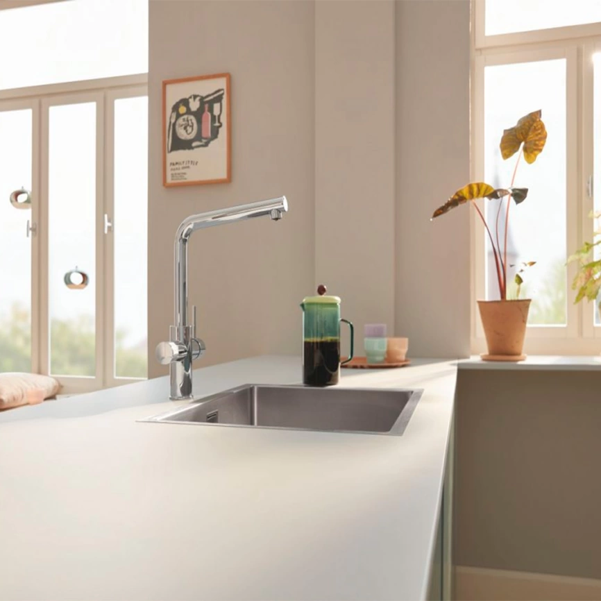 Смеситель для кухни Grohe Minta Blue Pure 30588000 с каналом для фильтрованной воды хром - фото 3