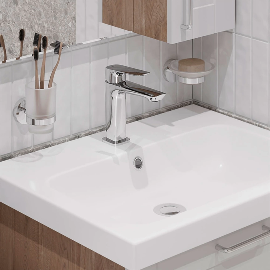 Смеситель для раковины Iddis Sign SIGSB00i01, хром - фото 1