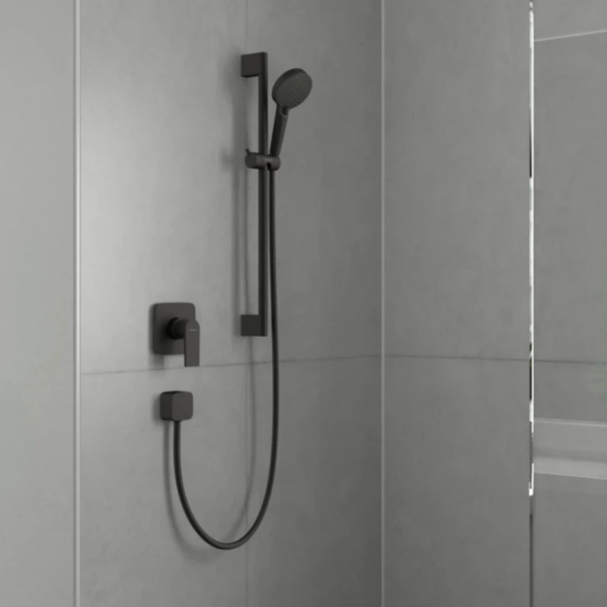Смеситель для душа Hansgrohe Vernis Shape 71658670, черный - фото 1