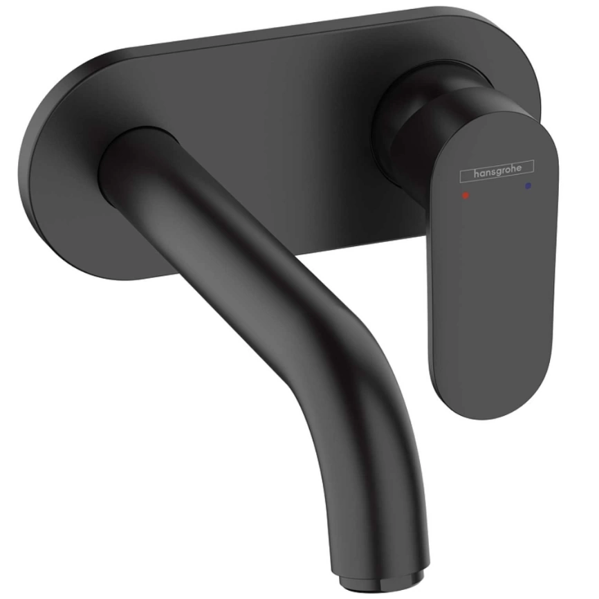 Смеситель для раковины Hansgrohe Vernis Blend 71576670 настенный, черный