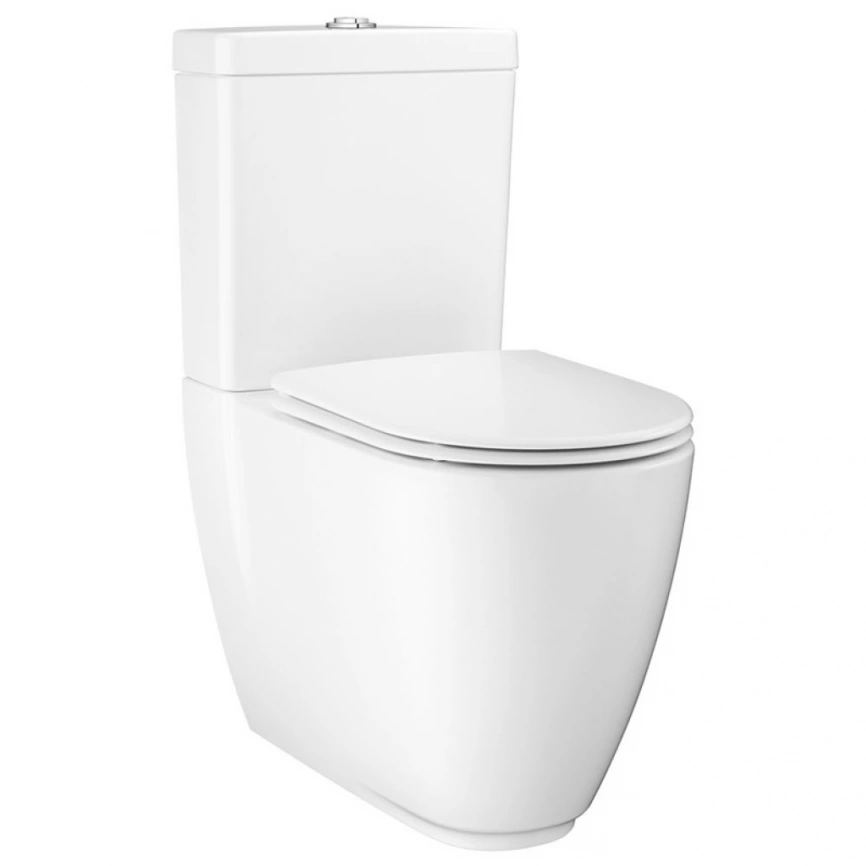 Унитаз компакт Grohe Essence Ceramic 3957200H с бачком 39579000 и сиденьем с микролифт 39577000