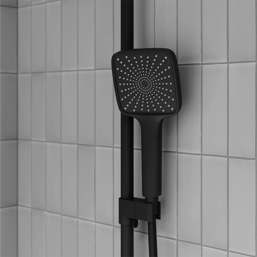 Душевая стойка Iddis Parker PARBL3Fi06, черный - фото 6