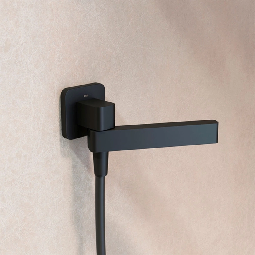 Излив для ванн настенный Iddis Slide SLIBL0Si63, черный - фото 1