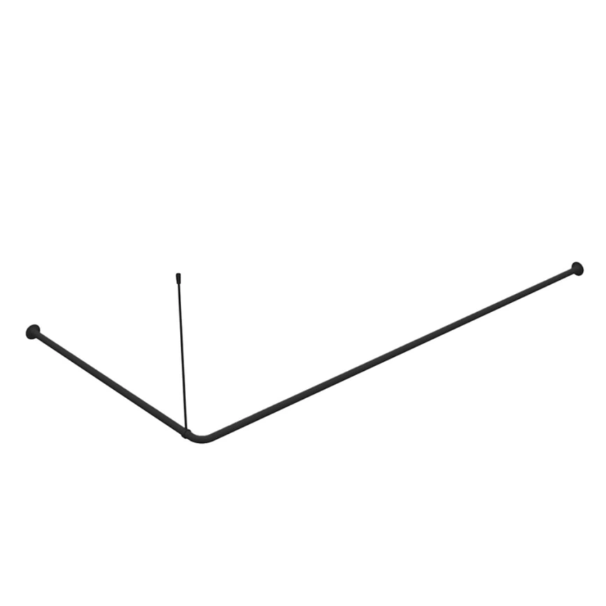 Карниз для штор в ванную Iddis Elegante 060A200i14 угловой черный - фото 2