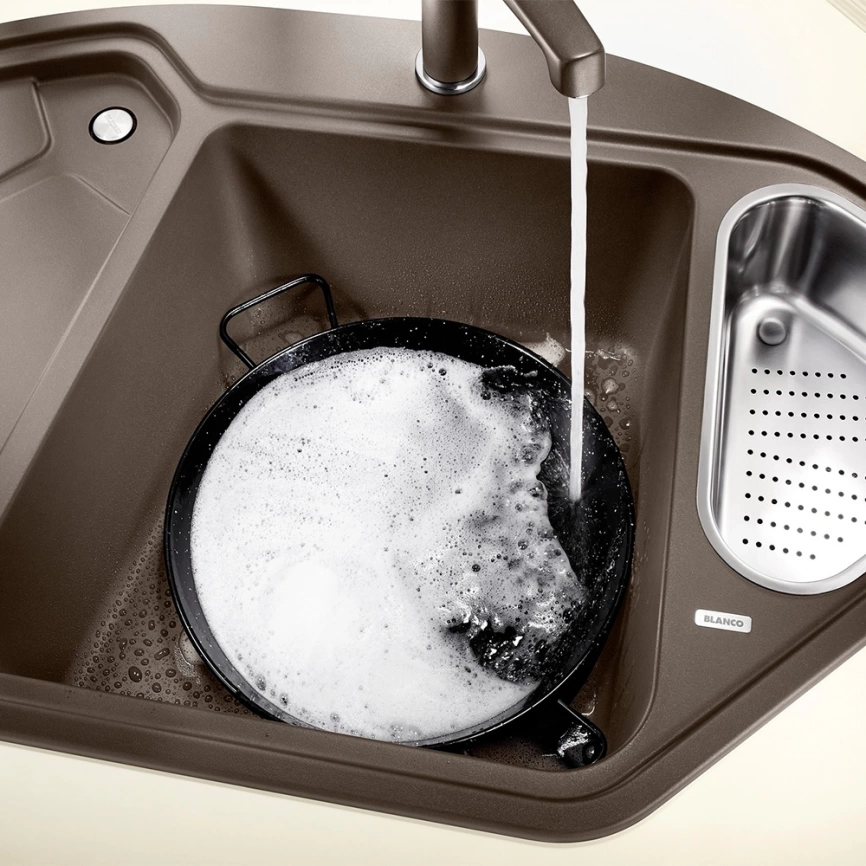 Мойка кухонная Blanco Delta II 523669 кофе - фото 2