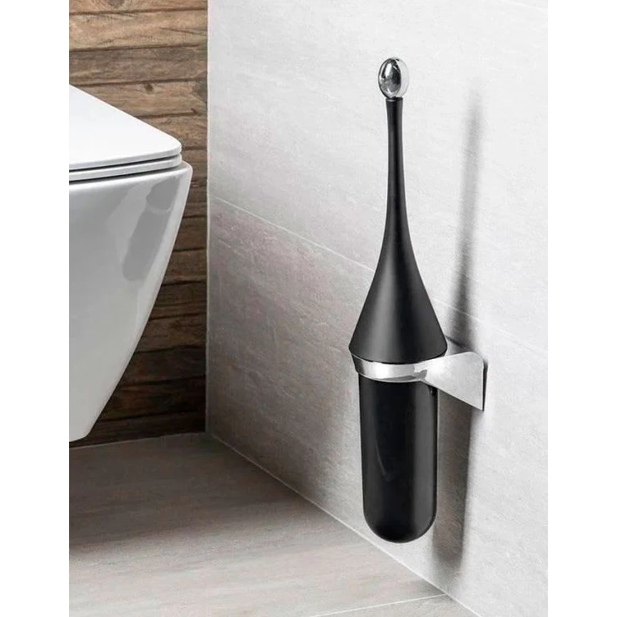 Ерш туалетный Breez A.658 черный, подвесной - фото 2