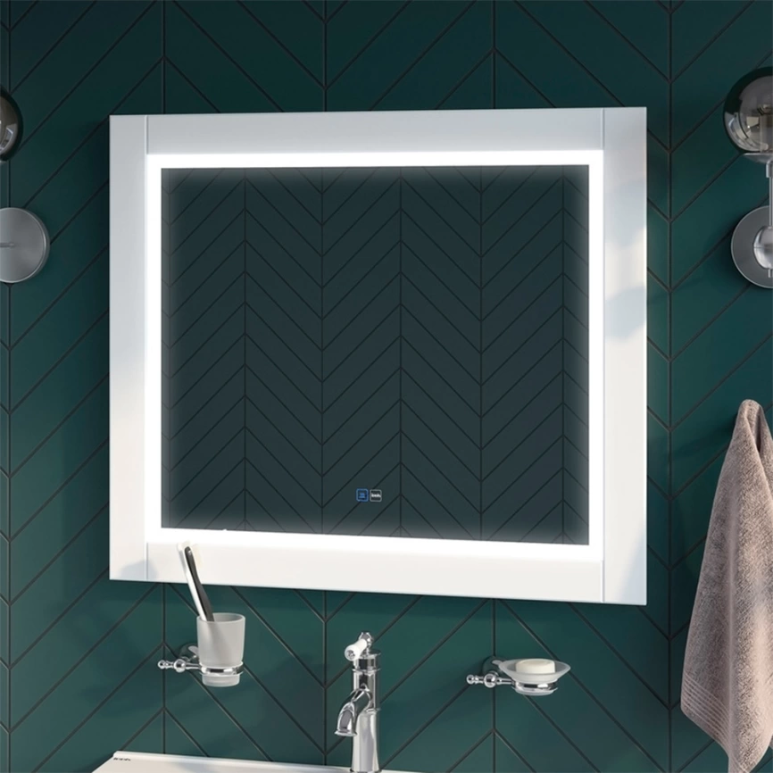 Зеркало навесное Iddis Oxford 80 c термообогревом и Led-подсветкой - фото 1