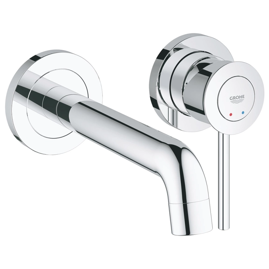Смеситель для раковины Grohe BauClassic 2029200C настенный, хром
