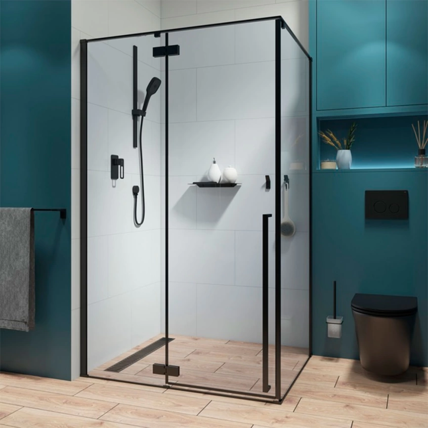 Душевой уголок 120x90 IDDIS Slide SLI6BS2i23, чёрный - фото 1