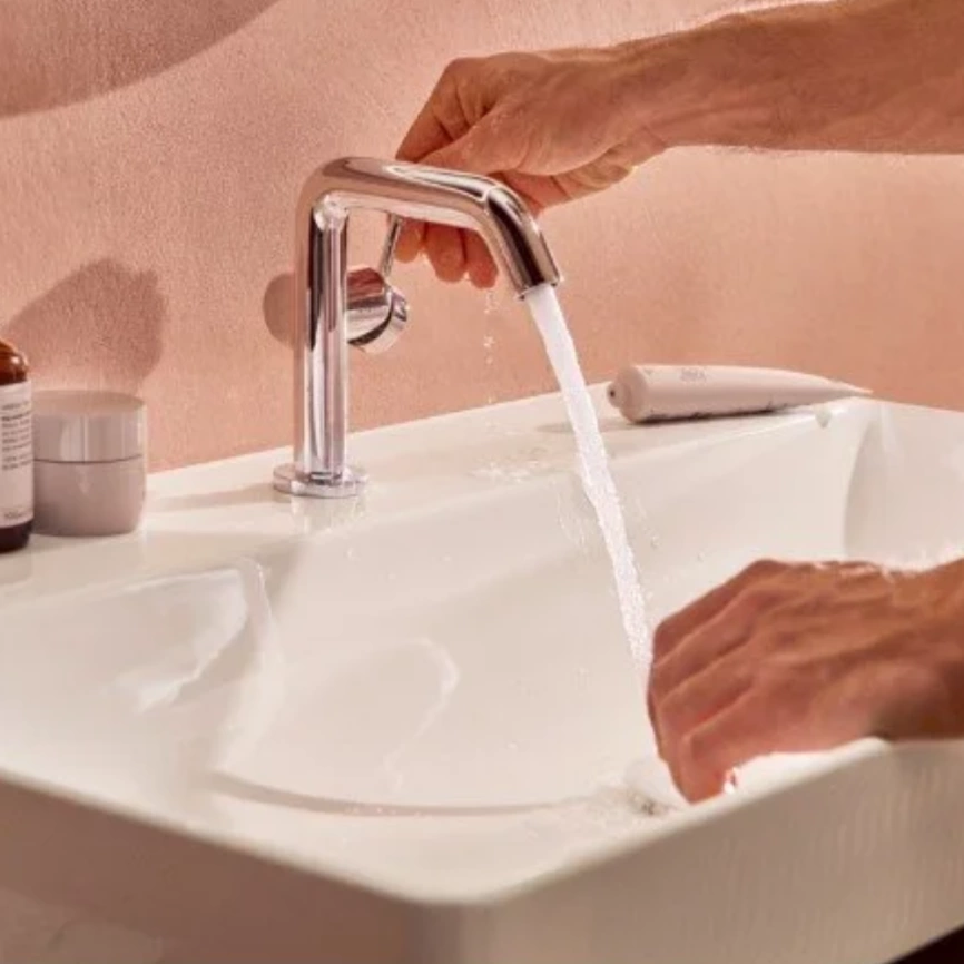 Смеситель для раковины Hansgrohe Tecturis S 73323000, хром - фото 2