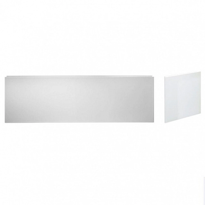 Комплект экранов под ванну фронтальный и торцевой Jacob Delafon Elite 180x80, E6D081-000, белый - фото 1