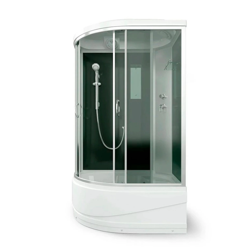 Душевая кабина 120x80 Erlit ER3512TPR-C4-RUS правая тонированное стекло с высоким поддоном - фото 3