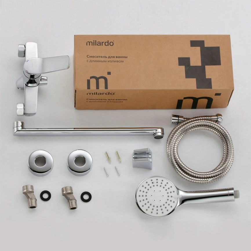 Смеситель для ванны Milardo Enjoy ENJSB00M10 с длинным изливом - фото 2