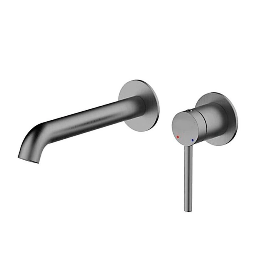 Смеситель для раковины Hans H15.1205 настенный, графит