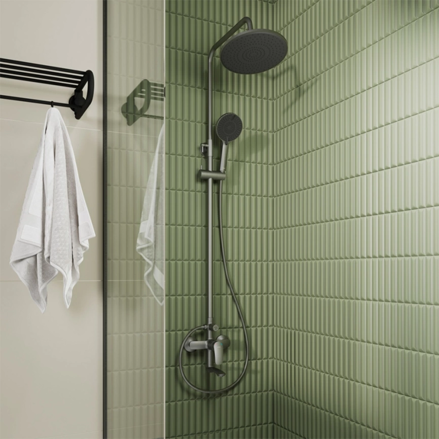 Душевая стойка Milardo Rora RORGM4FM06 графит - фото 1