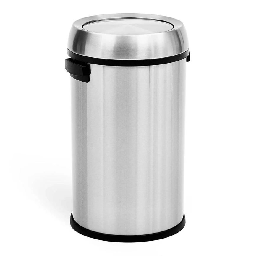 Урна для мусора Breez WB-2165 стальная с крышкой на 65 литров - фото 2
