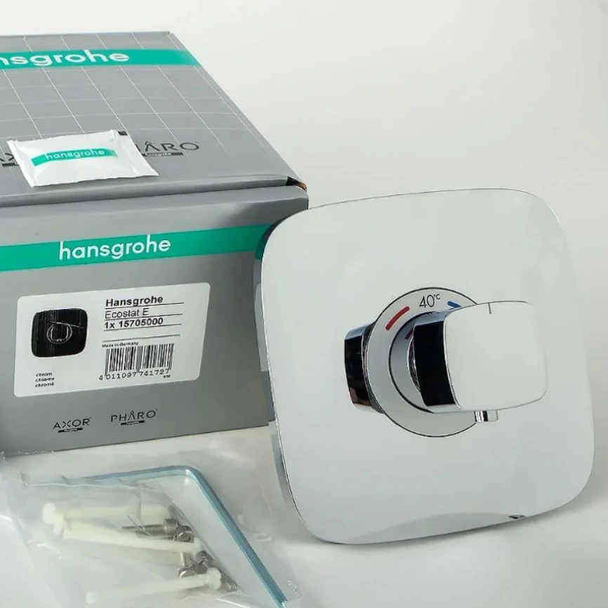 Смеситель для душа Hansgrohe Ecostat E 15705000 с термостатом - фото 1