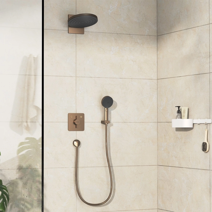 Смеситель для душа Hansgrohe DuoTurn Q 75414140 бронза - фото 2