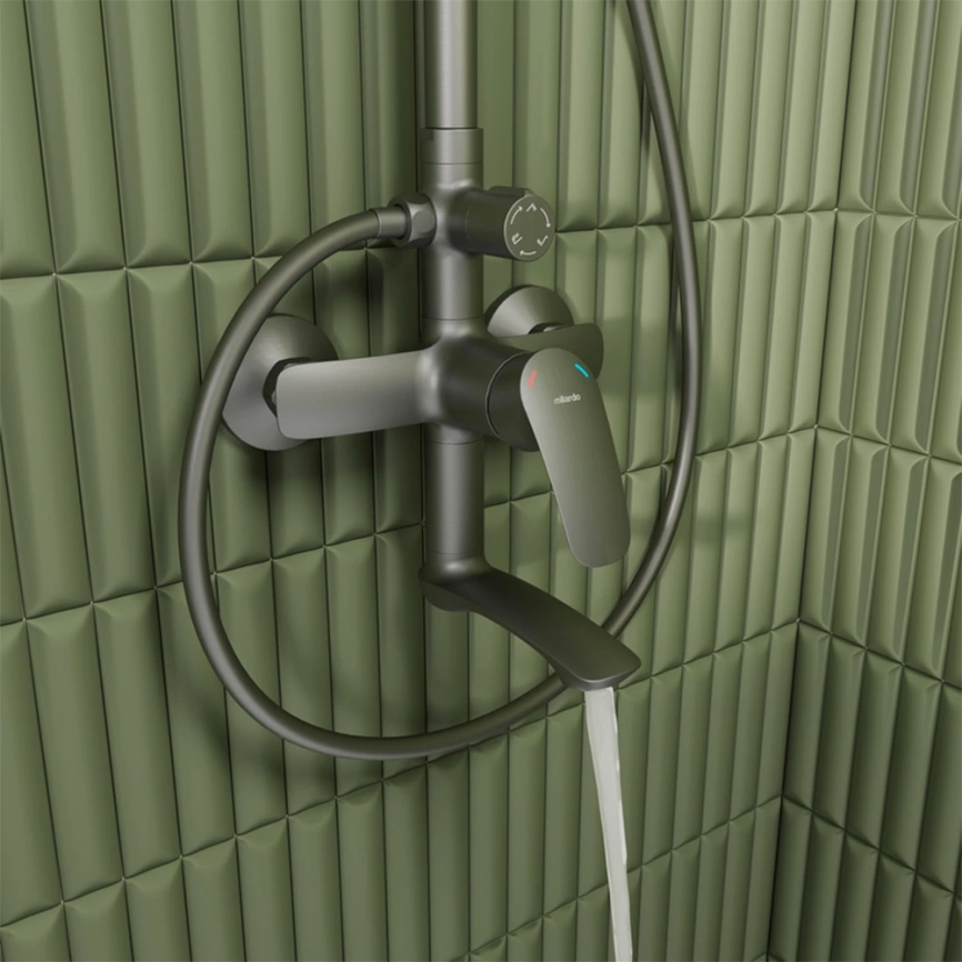 Душевая стойка Milardo Rora RORGM4FM06 графит - фото 2