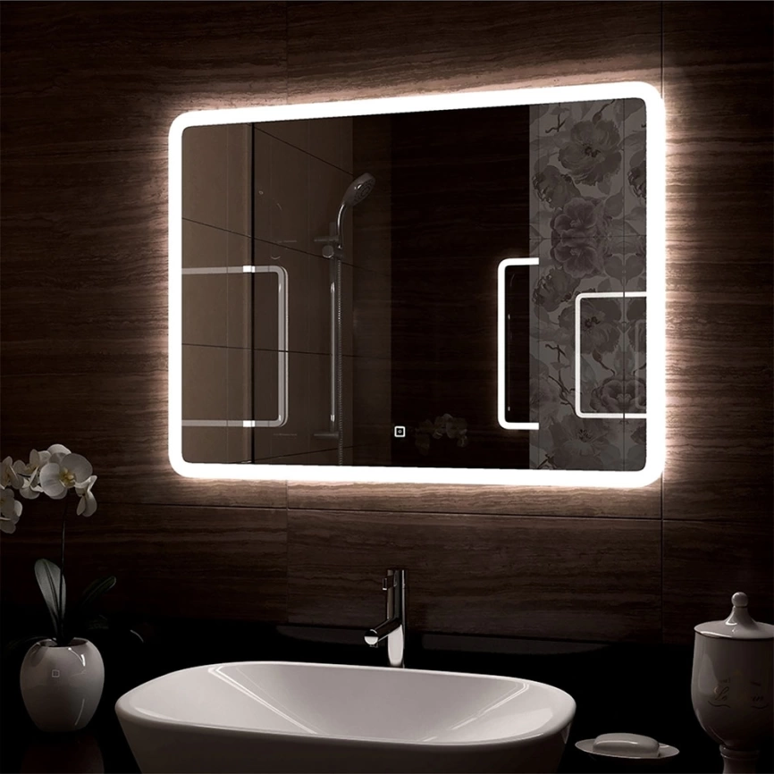 Зеркало навесное Continent Demure Led 900x700 c подсветкой - фото 3