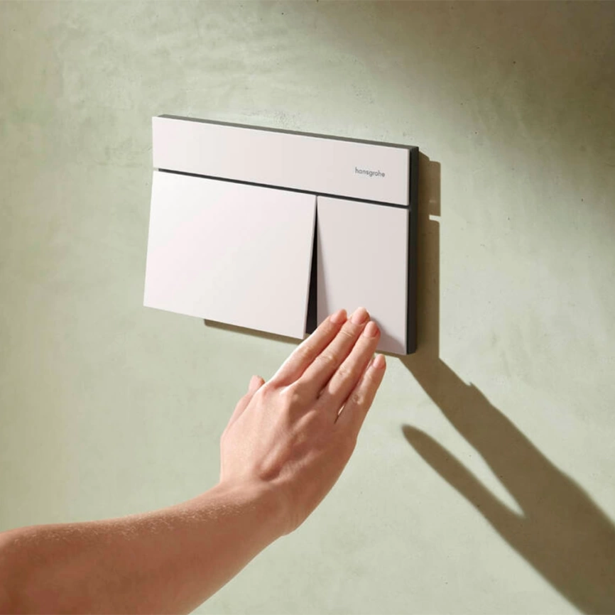 Панель смыва для инсталляции Hansgrohe iFrame Element E 66003700 белая - фото 2