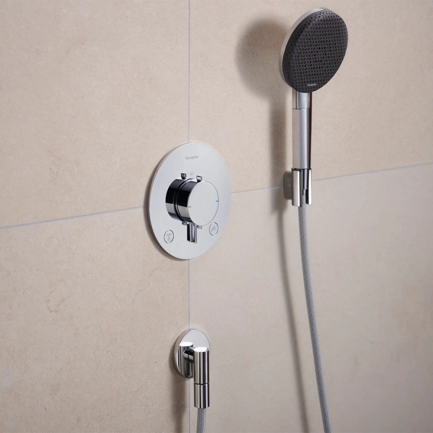 Шланговое подключение Hansgrohe FixFit Fine S 28882000 хром - фото 1