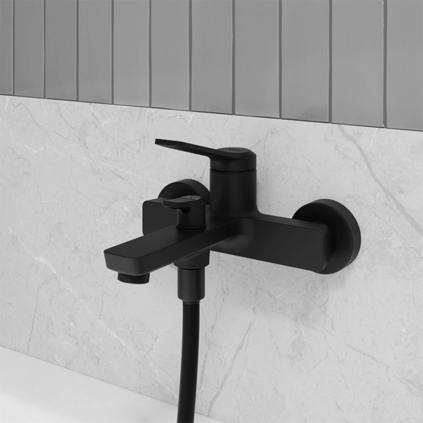 Смеситель для ванны Iddis Parker PARBL02i02WA, черный - фото 1