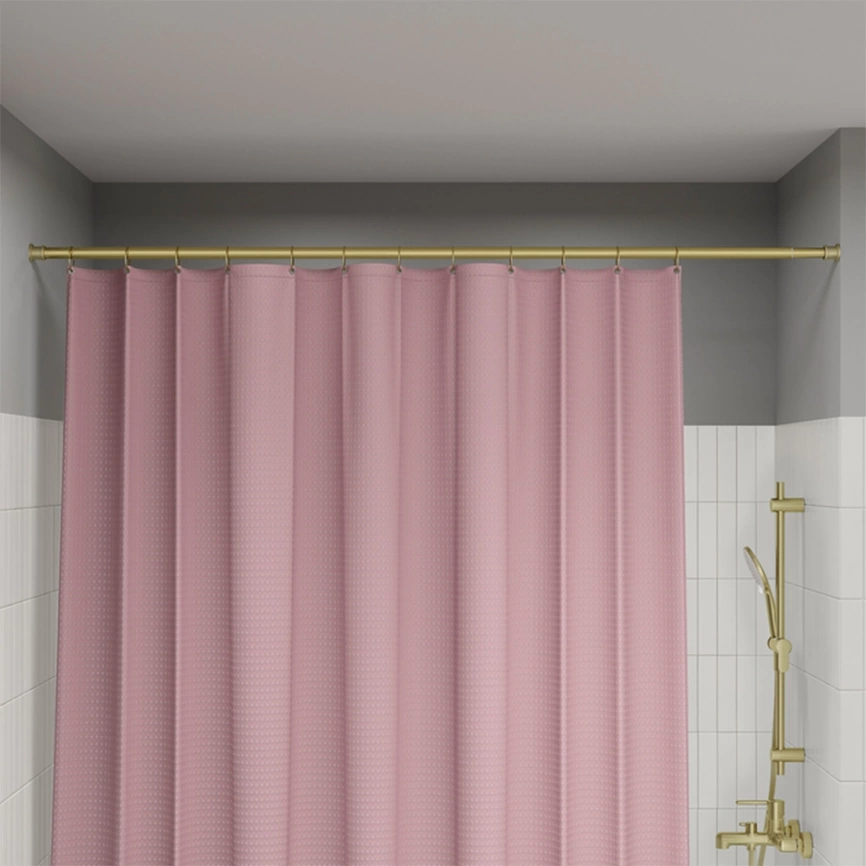 Карниз для штор в ванную Iddis Elegante RSG0120i14 прямой золото - фото 7