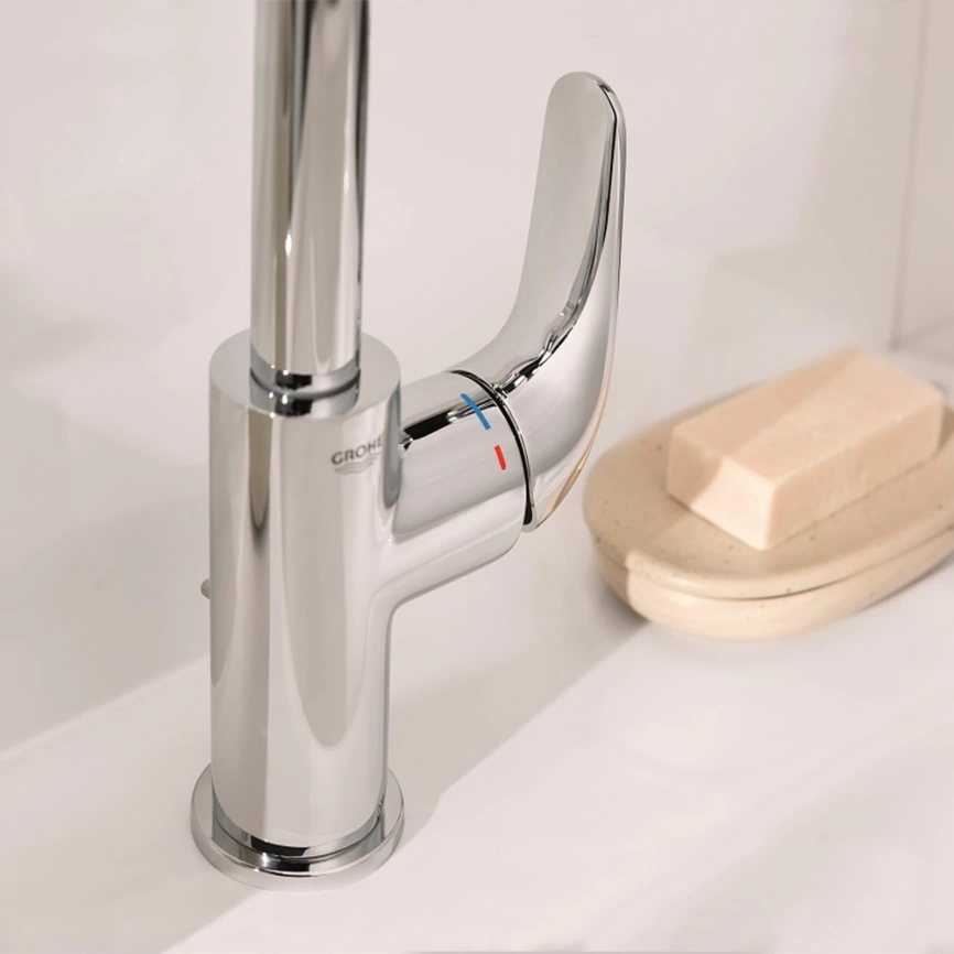 Смеситель для раковины Grohe Euroeco 24272001, хром - фото 4
