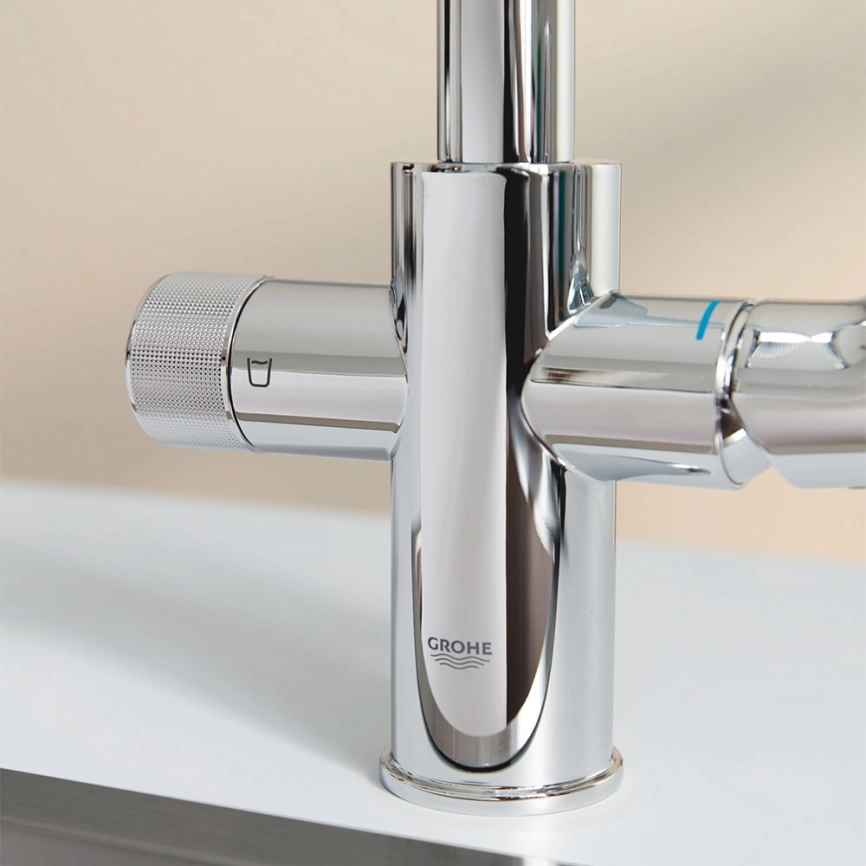 Смеситель для кухни Grohe Eurosmart Blue Pure 30583000 с функцией фильтрации, хром - фото 3