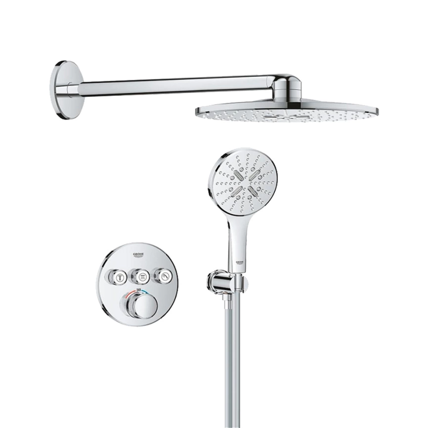 Душевой комплект Grohe Grohtherm SmartControl 34863000 хром с термостатом