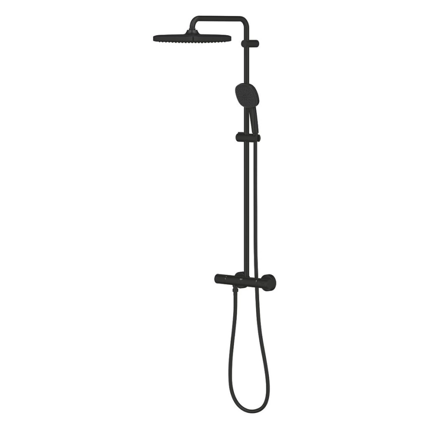 Душевая стойка Grohe Tempesta System 250 266892431 с термостатом черная - фото 3