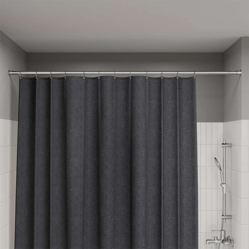 Карниз для штор в ванную Iddis Elegante RSC0120i14 прямой хром - фото 2