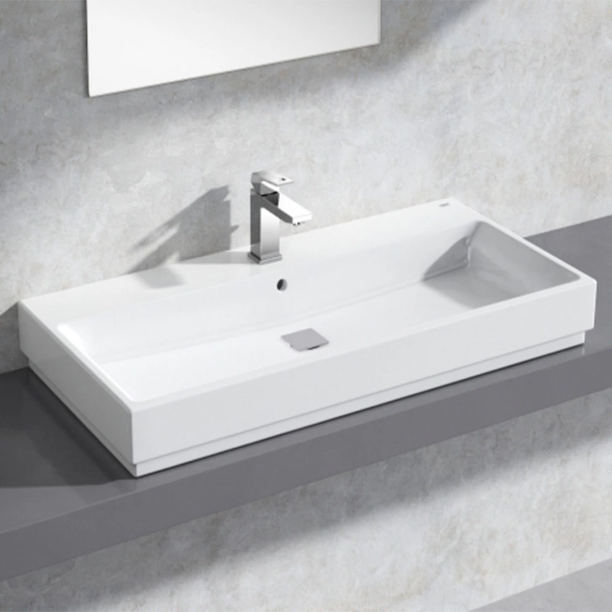 Раковина Grohe Cube Ceramic 100 см 3947500H накладная - фото 1