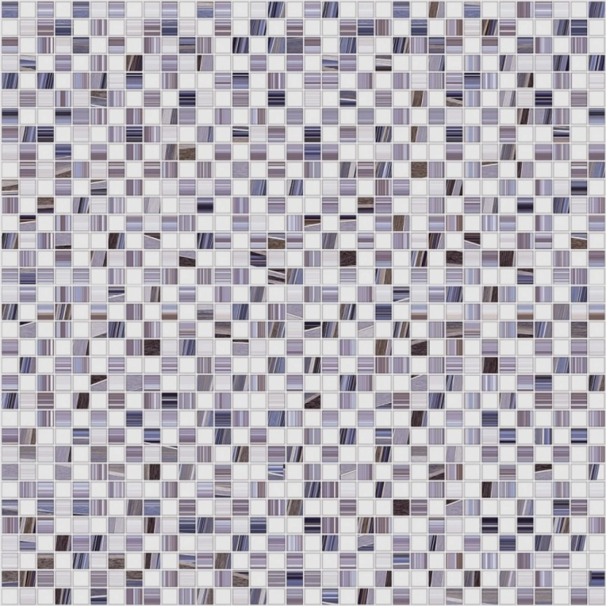 Керамогранит напольный глазурированный 45x45 М-Квадрат Нео мозайка фиолетовый
