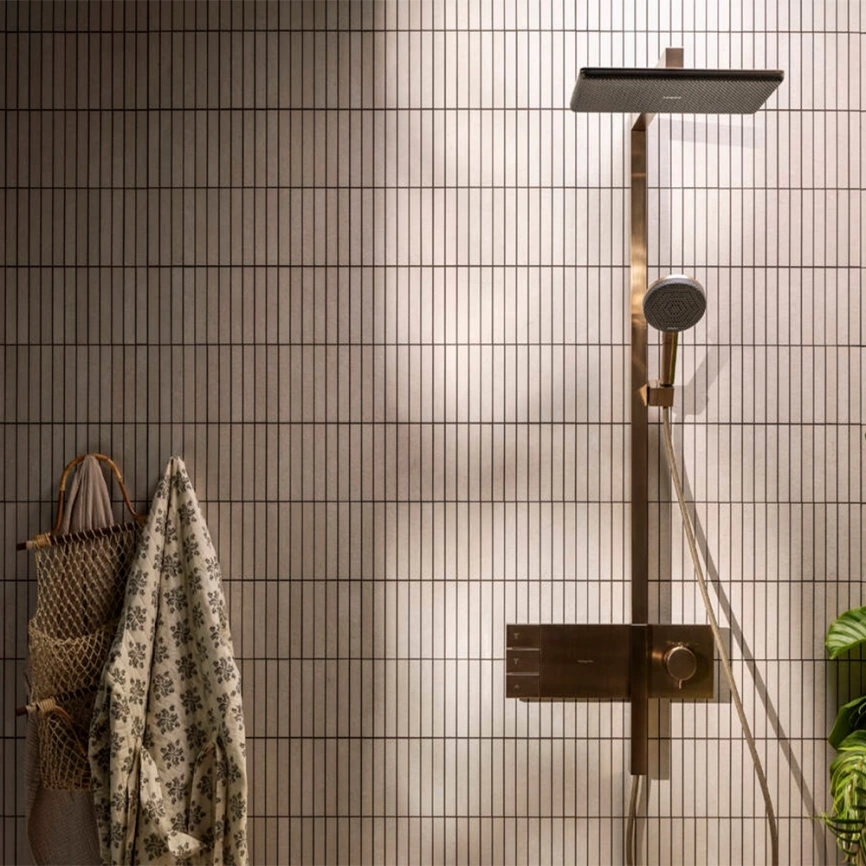 Душевая стойка Hansgrohe Raindance Alive Q 24591140 с термостатом бронза - фото 2