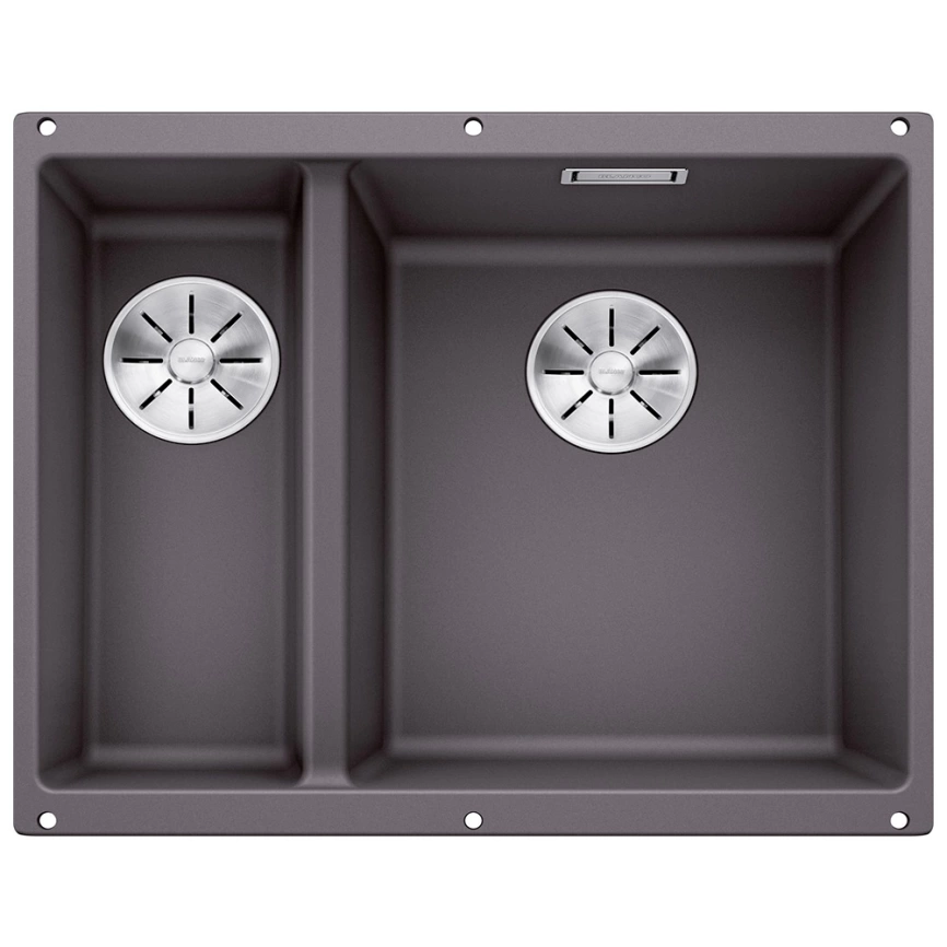 Мойка кухонная Blanco Subline 340/160-U RH 523559 темная скала