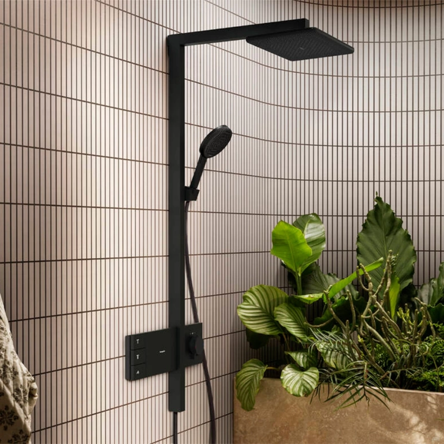 Душевая стойка Hansgrohe Raindance Alive Q 24591670 с термостатом черный - фото 2